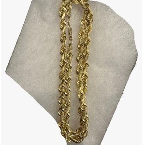 10kt gold solid rope